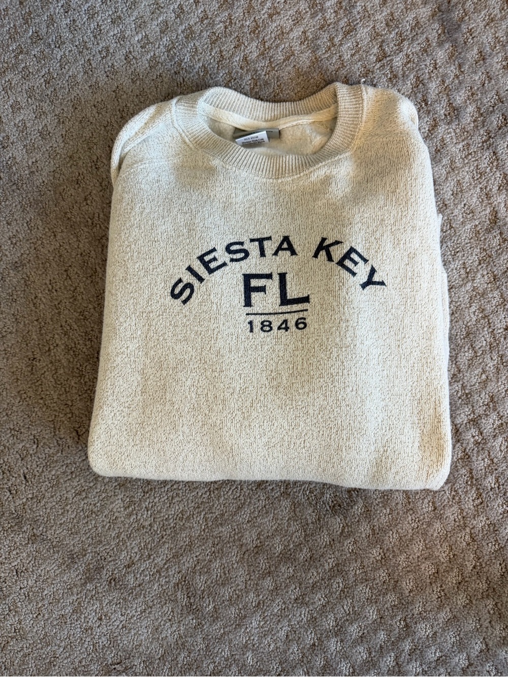 Artisan Cream Knit Crewneck Sweatshirt
